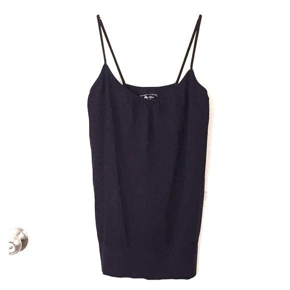 Black Stretchy Tank Skinny Strap S/M - Picture 1 of 3
